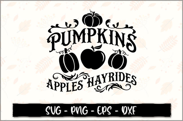Pumpkins apples hayrides SVG SVG Shetara Begum 
