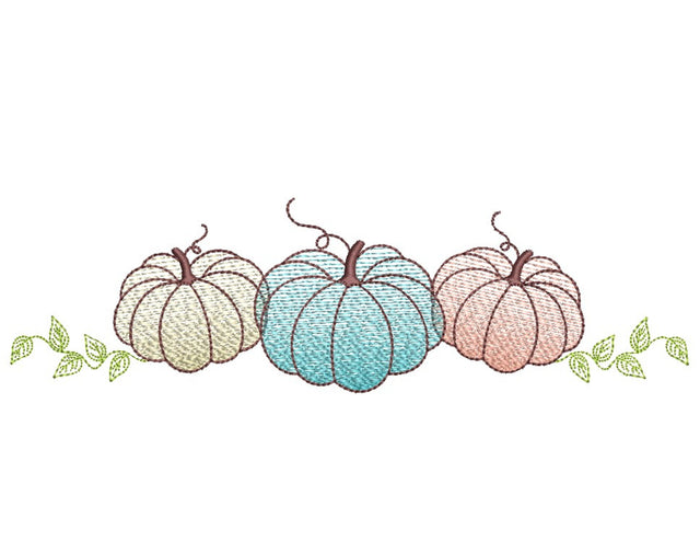 Pumpkins Embroidery Design, Autumn Embroidery Design, Thanksgiving Embroidery, 4 sizes, Instant Download Embroidery/Applique DESIGNS Nino Nadaraia 
