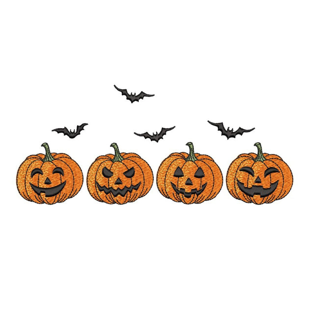 Pumpkins Embroidery Design, Autumn Embroidery File, Halloween Pumpkin Machine Embroidery Design, 3 sizes, Instant Download Embroidery/Applique DESIGNS Nino Nadaraia 
