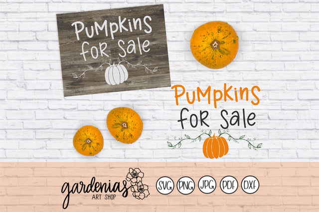 Pumpkins for Sale SVG Gardenias Art Shop 