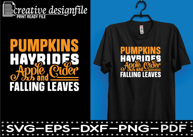 pumpkins hayrides apple cider & falling leaves SVG farhad farhad 