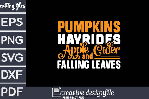 pumpkins hayrides apple cider & falling leaves SVG farhad farhad 
