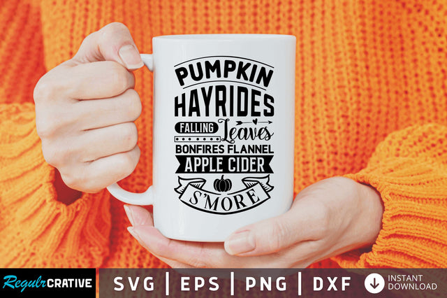 pumpkins hayrides fallin svg SVG Regulrcrative 