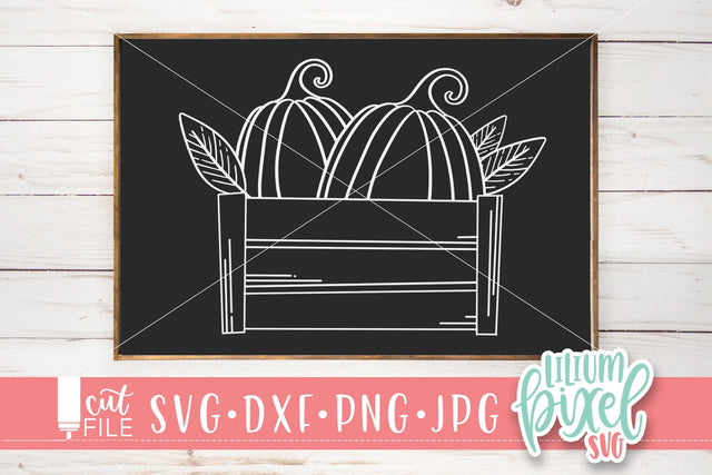 Pumpkins in Crate SVG Lilium Pixel SVG 