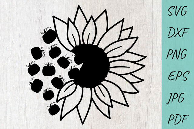 Pumpkins Sunflower SVG, Thanksgiving SVG, Fall Sunflower SVG SVG Irina Ostapenko 