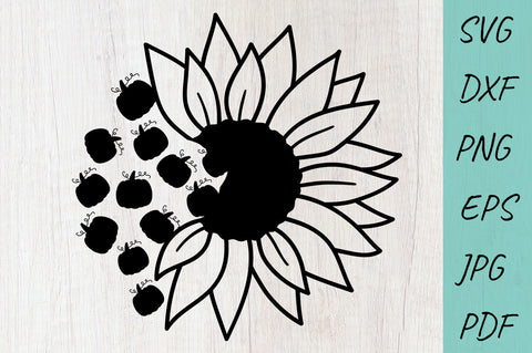Pumpkins Sunflower SVG, Thanksgiving SVG, Fall Sunflower SVG SVG Irina Ostapenko 