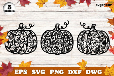 Pumpkins Svg Bundle | Mandala | Silhouettes Cut Files SVG SvgOcean 