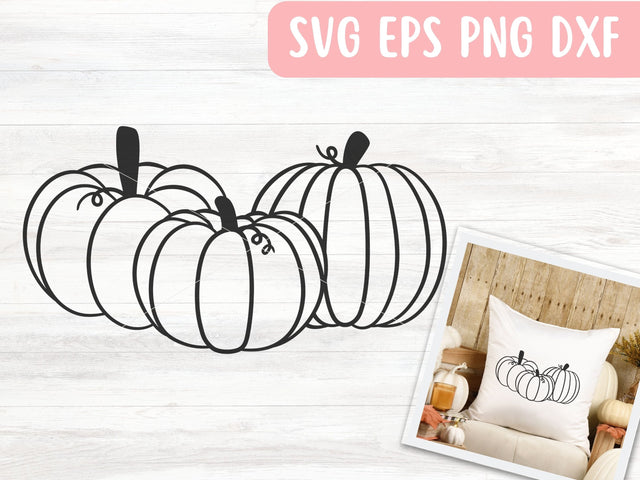Pumpkins SVG File for Cricut or Silhouette, Thanksgiving SVG Vector, Digital Download Commercial Use SVG Apple Grove Designs 