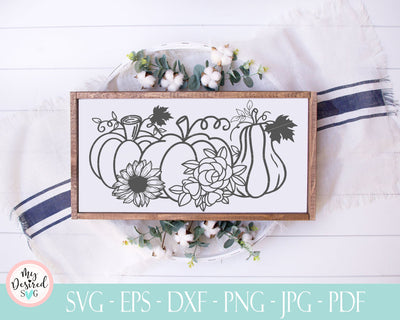 Pumpkins SVG, hello fall, Pumpkins path, Sunflower SVG, happy harvest, Fall Svg Design, fall time, Automn svg, cricut or silhouette SVG MyDesiredSVG 