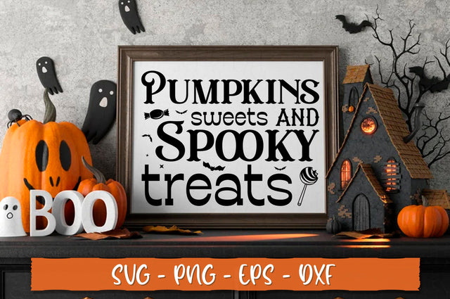 Pumpkins sweets and spooky treats Sign SVG SVG Shetara Begum 