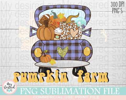 Pumpkins Truck Png, Pumpkin Patch Design, Truck With Pumpkins, Autumn Truck Png,Farm Truck, Pumpkin png, Sublimation Designs Downloads Sublimation MyDesiredSVG 