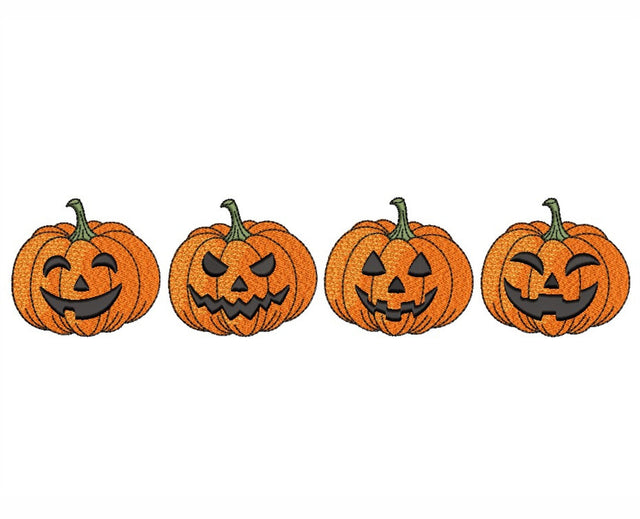 Pumpkinы Embroidery Design, Autumn Embroidery File, Helloween Embroidery, 5 sizes, Instant Download Embroidery/Applique DESIGNS Nino Nadaraia 