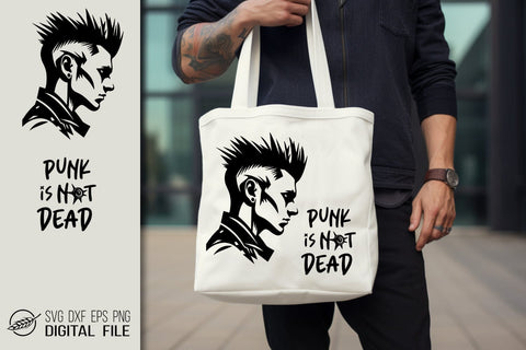 Punk boy with quote SVG file SVG Boertiek 