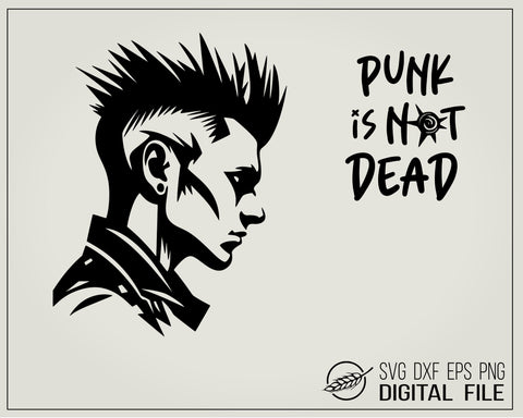 Punk boy with quote SVG file SVG Boertiek 