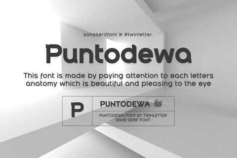 Puntodewa Font twinletter 
