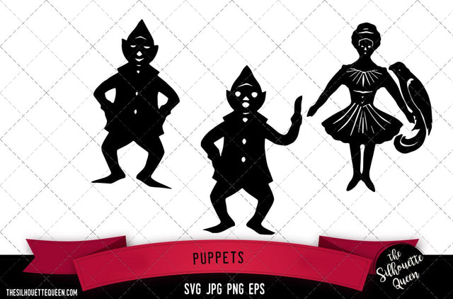 Puppets SVG -Vector Art Commercial & Personal Use- Cricut,Silhouette,Cameo,Vinyl Cut SVG Loveleen Kaur 