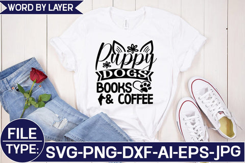 Puppy Dogs Books & Coffee SVG Studio Innate 