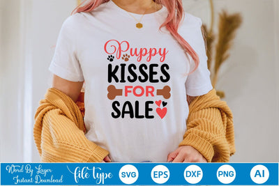 Puppy Kisses For Sale SVG SVGs,Quotes and Sayings,Food & Drink,On Sale, Print & Cut SVG DesignPlante 503 