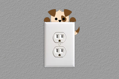 Puppy Light Switch and Outlet Decoration SVG Risa Rocks It 