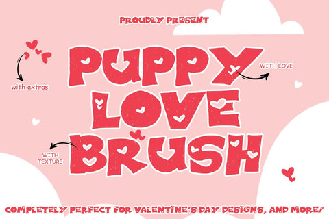 Puppy Love Brush (LIMITED OFFER) Font Letterara 