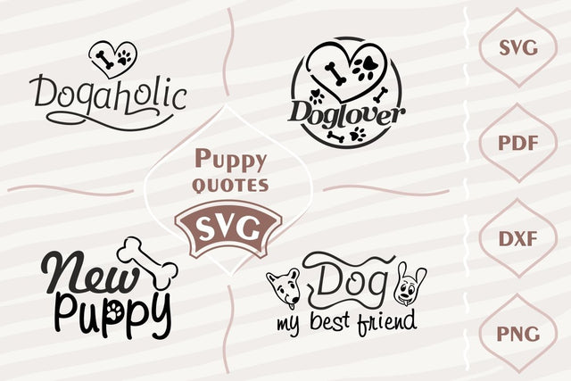 Puppy quotes - SVG bundle SVG Digital Mojito 