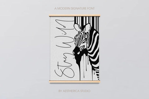 Purify Signature Font Aestherica Studio 