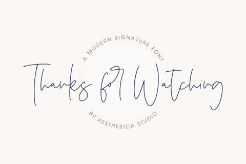 Purify Signature Font Aestherica Studio 