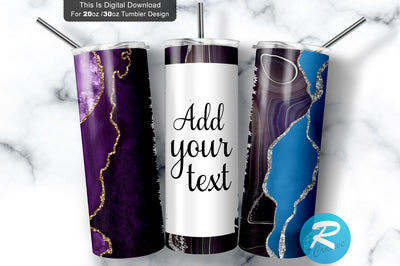 Purple Agate 20 oz / 30 oz Tumbler PNG Sublimation Regulrcrative 