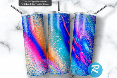 Purple Agate Glitter 20 oz / 30 oz Tumbler PNG Sublimation Regulrcrative 
