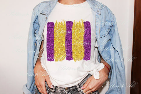 Purple and Gold Glitter Brush Stroke Background, PNG Sublimation, Team Colors, SVG ArtStudio 