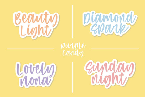 Purple Candy - Playful Script Font Font Typobia 