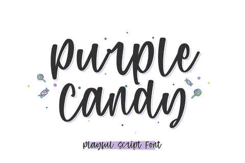 Purple Candy - Playful Script Font Font Typobia 