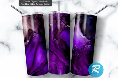 Purple Fantasy Alcohol 20 oz / 30 oz Tumbler PNG Sublimation Regulrcrative 