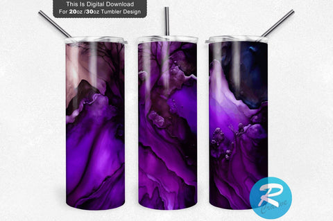 Purple Fantasy Alcohol 20 oz / 30 oz Tumbler PNG Sublimation Regulrcrative 