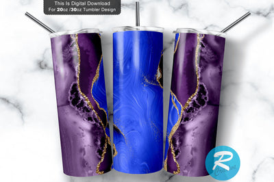 Purple Galaxy blue 20 oz / 30 oz Tumbler PNG Sublimation Regulrcrative 