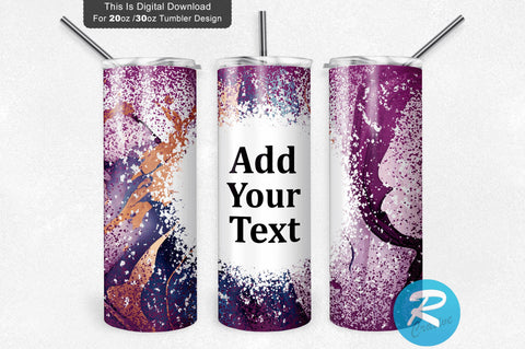 Purple glitter 20 oz / 30 oz Tumbler PNG Sublimation Regulrcrative 