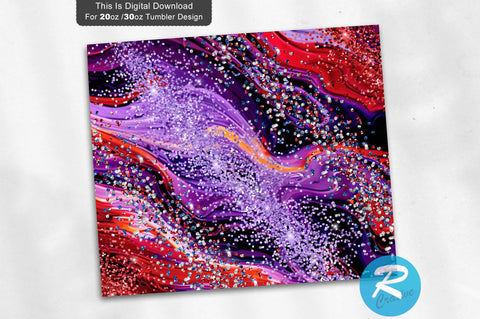 Purple glitter 20 oz / 30 oz Tumbler PNG Sublimation Regulrcrative 