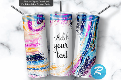 Purple Glitter 20 oz / 30 oz Tumbler PNG Sublimation Regulrcrative 
