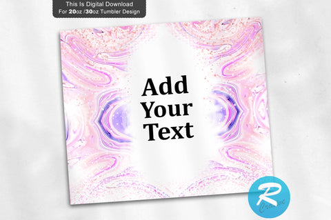 Purple glitter-ad your text 20 oz / 30 oz Tumbler PNG Sublimation Regulrcrative 
