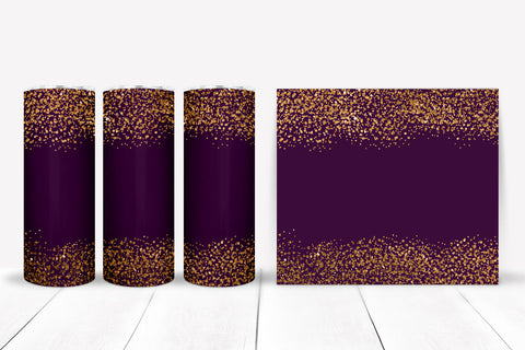Purple Glitter Tumbler Sublimation I 20 Oz Tumbler Wrap PNG Sublimation Happy Printables Club 