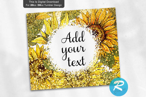 Purple gold Sunflower 20 oz / 30 oz Tumbler PNG Sublimation Regulrcrative 