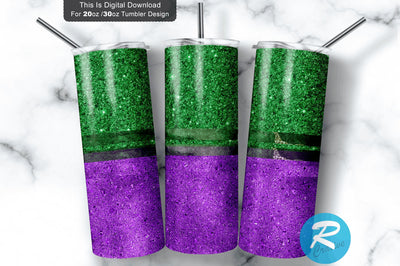 Purple Green 20 oz / 30 oz Tumbler PNG Sublimation Regulrcrative 