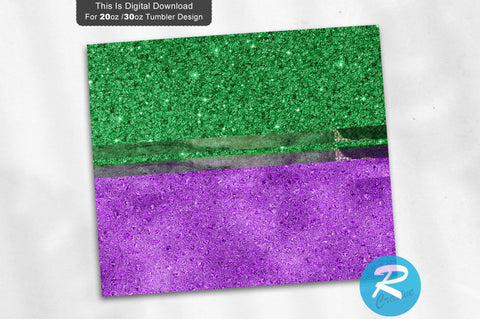 Purple Green 20 oz / 30 oz Tumbler PNG Sublimation Regulrcrative 