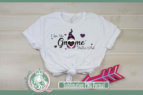 Purple Leopard Gnome Matter What Sublimation Sublimation QueenBrat Digital Designs 