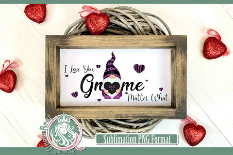 Purple Leopard Gnome Matter What Sublimation Sublimation QueenBrat Digital Designs 