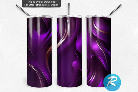 Purple Luxury 20 oz / 30 oz Tumbler PNG Sublimation Regulrcrative 