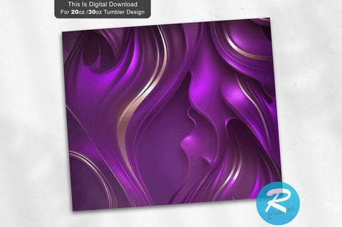 Purple Luxury 20 oz / 30 oz Tumbler PNG Sublimation Regulrcrative 