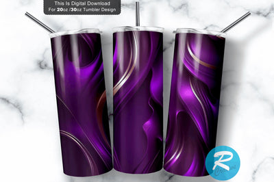 Purple Luxury 20 oz / 30 oz Tumbler PNG Sublimation Regulrcrative 