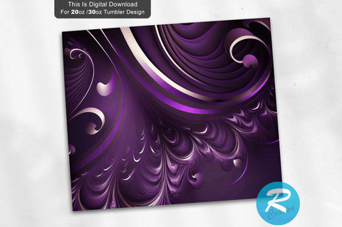 Purple Luxury Abstract 20 oz / 30 oz Tumbler PNG Sublimation Regulrcrative 