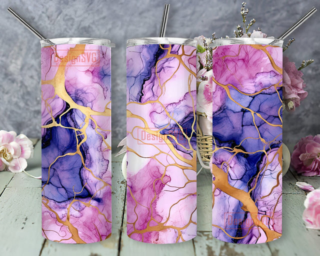 Purple Marble 20oz Skinny Tumbler Png, Gold Lines Seamless Pattern Png, Gold Marble Png, Marble Png, Purple Marble Gold Png, Instant Download Png Sublimation DesignSVG 